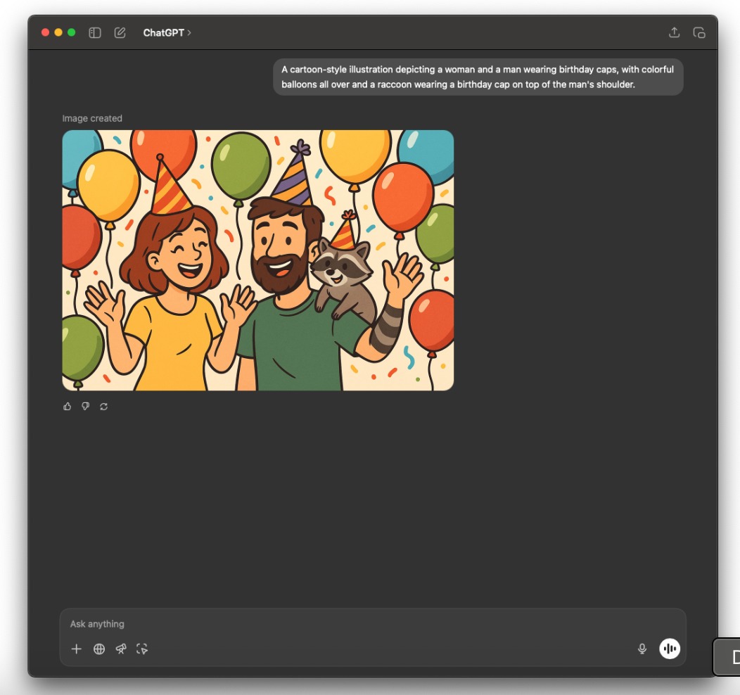 ChatGPT image generation